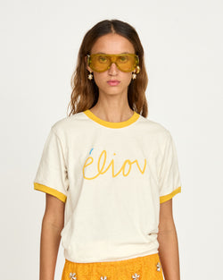 Handwritten Ringer Tee