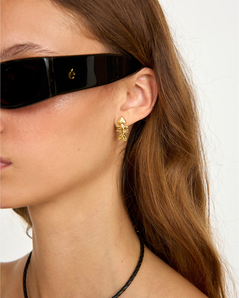 Sardine and Fishbone  Earrings