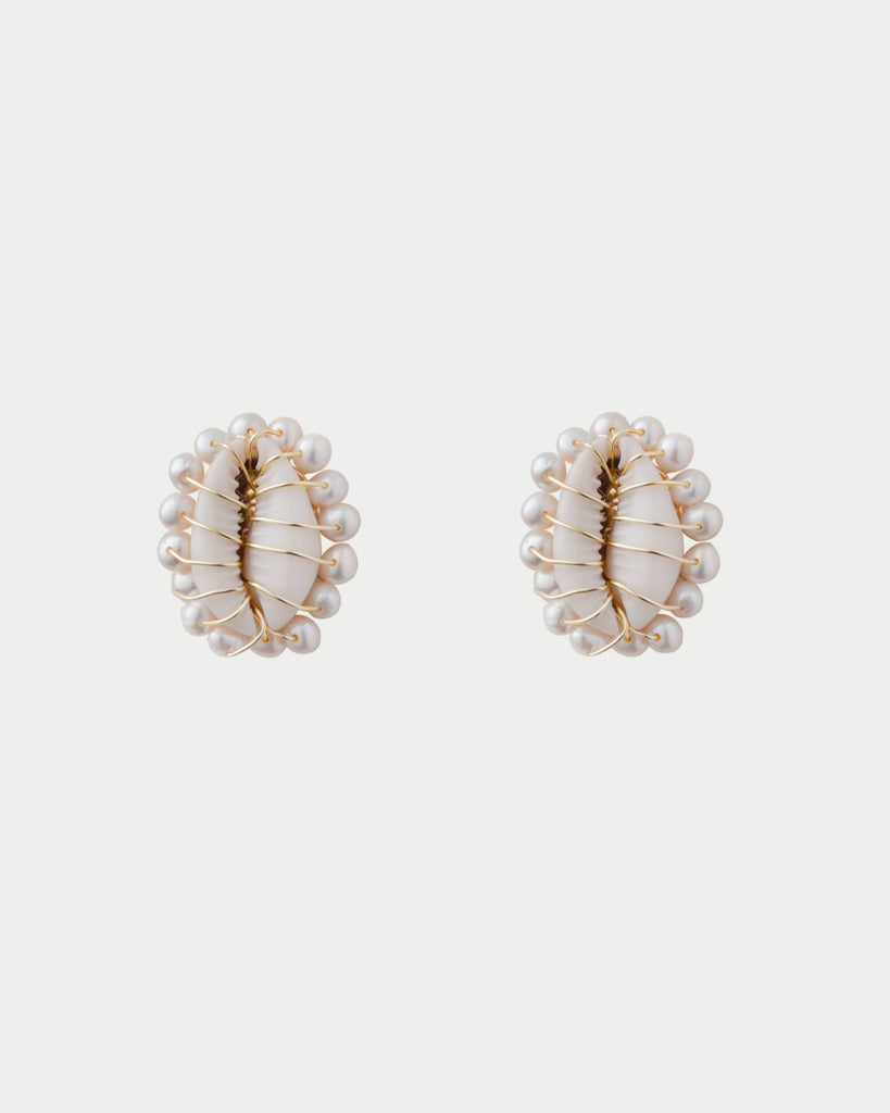 【ELIOU】fiore gold-tone, bead and pearl clip イヤリング ELIOU】fiore gold-tone, bead and pearl clip イヤリング