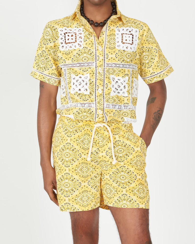 Joao Patchwork Button-Down