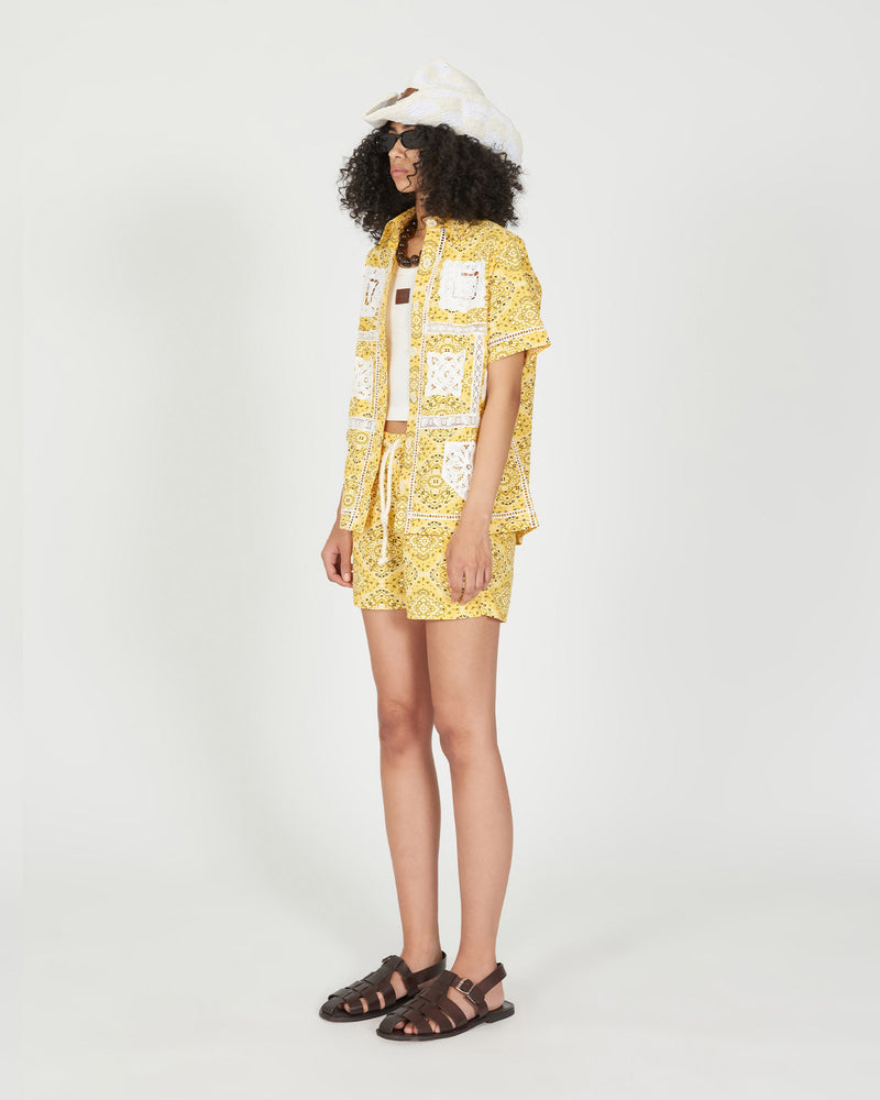 Joao Patchwork Button-Down