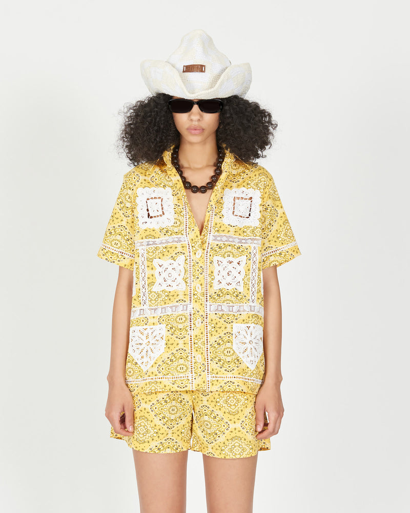 Joao Patchwork Button-Down