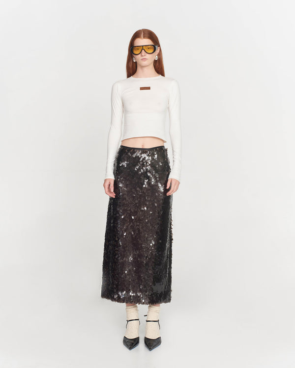 Kara Sequin Midi Skirt
