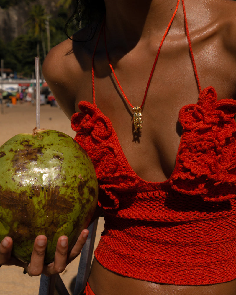 Sardine and Fishbone  Necklace