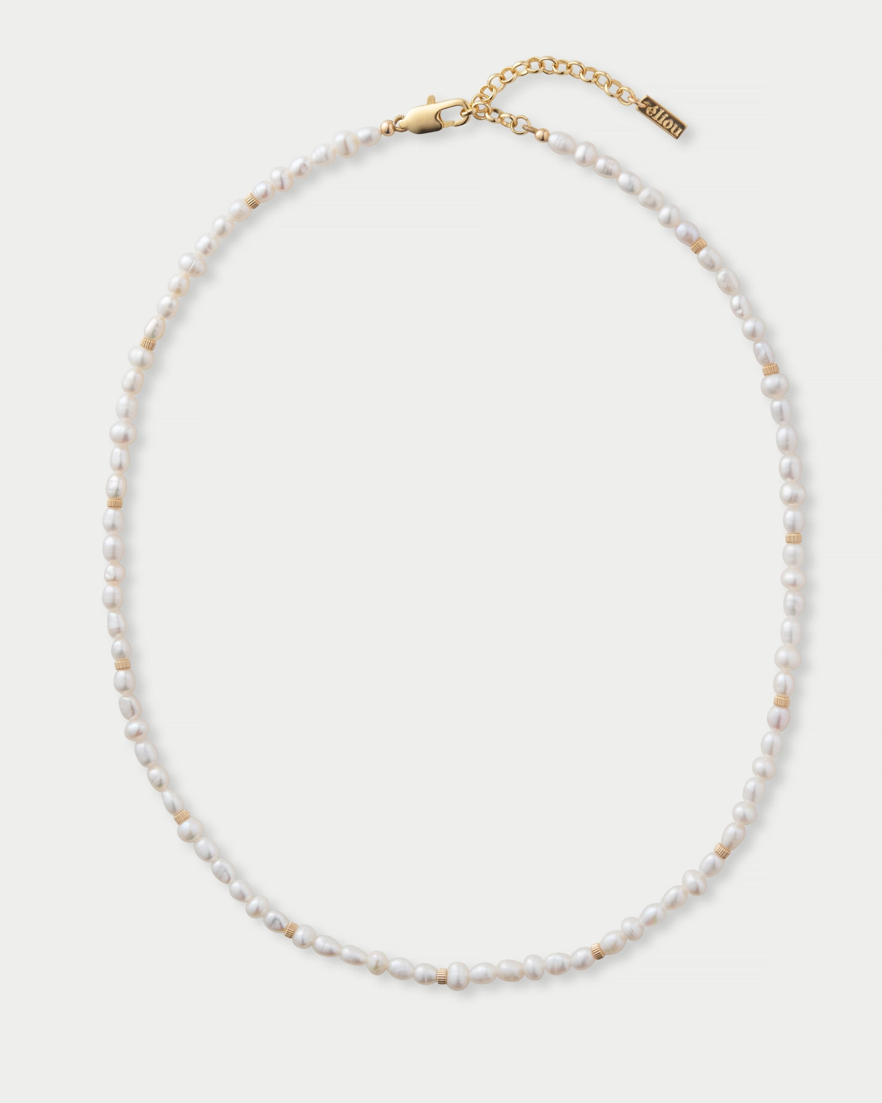 【HYERES LOR】Pebble H Volume Necklace (White) hl HYERES LOR(イエールロール) ネックレス・ペンダント