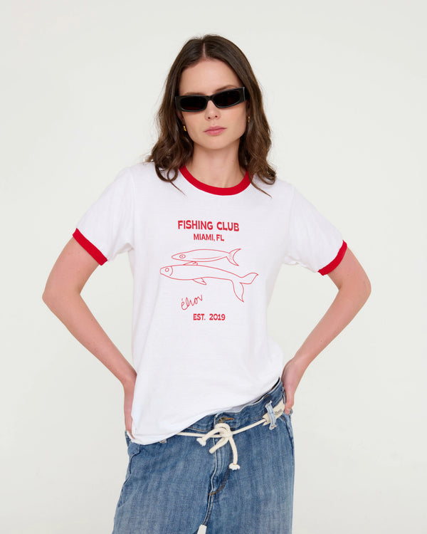 Fishing Club Ringer Tee