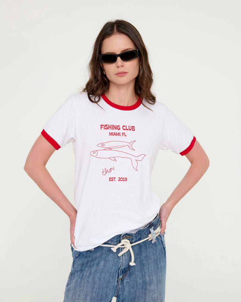 Fishing Club Ringer Tee