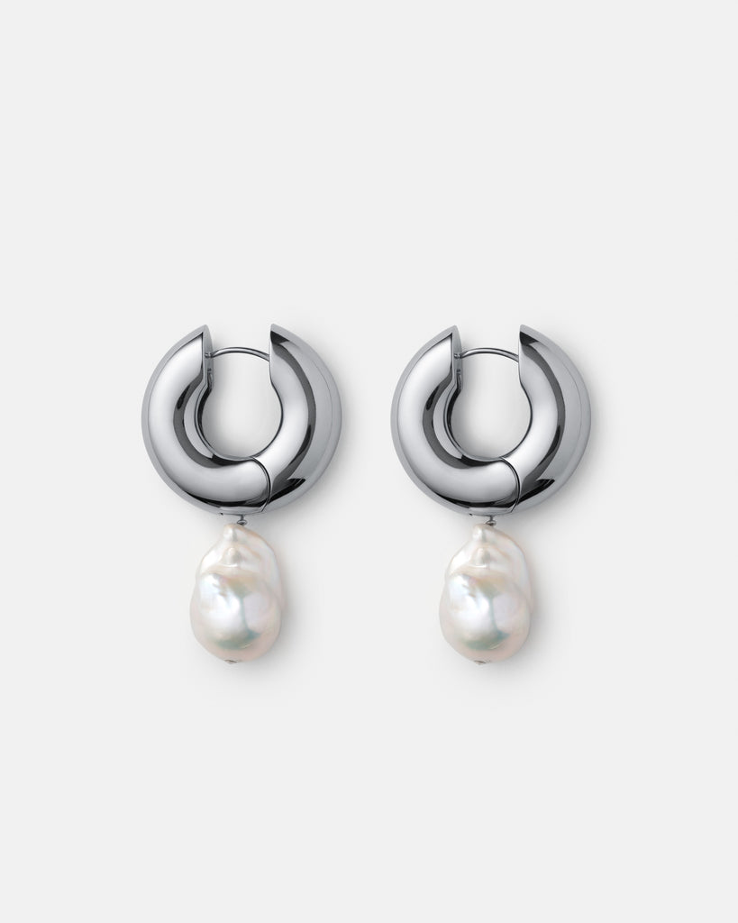 【HYERES LOR】24SS★ Aceh Silver (Y) Pearl Ball Earrings perla_earrings_silver_eliou_10